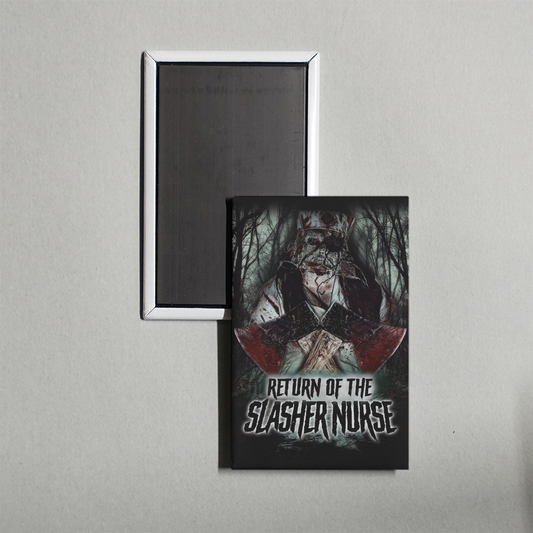 Return of the Slasher Nurse Mini Movie Fridge Magnet