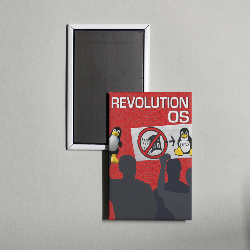 Revolution OS Mini Movie Fridge Magnet