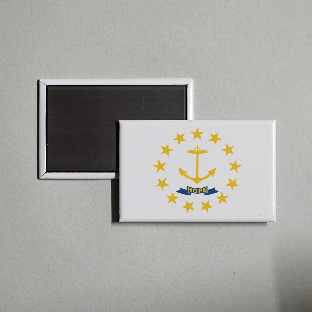 Rhode Island State Flag Fridge Magnet Fridge Magnet