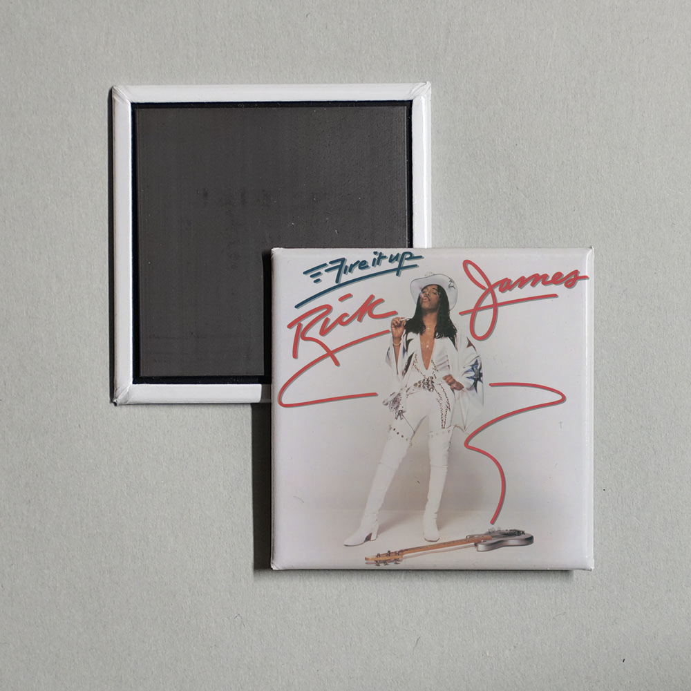 Rick James - Fire It Up Album Cover Fridge Magnet