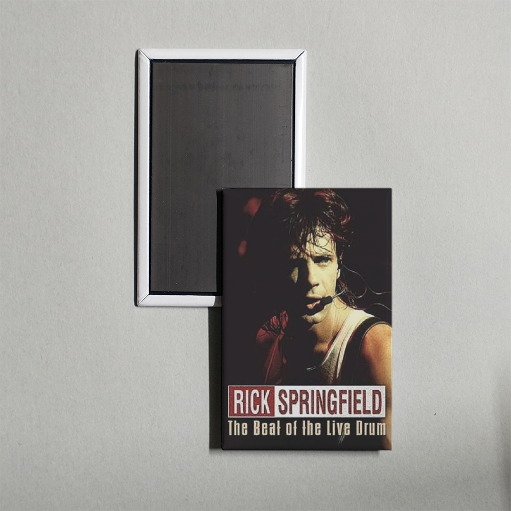 Rick Springfield The Beat of the Live Drum Mini Movie Fridge Magnet