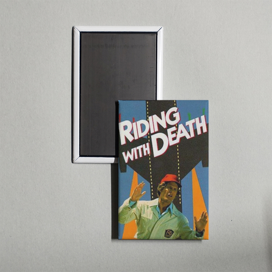Riding with Death Mini Movie Fridge Magnet
