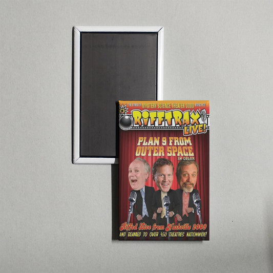 RiffTrax Live Plan 9 from Outer Space Mini Movie Fridge Magnet