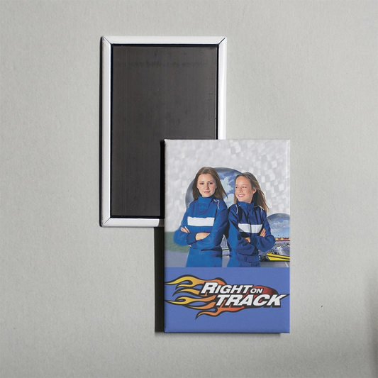 Right on Track Mini Movie Fridge Magnet