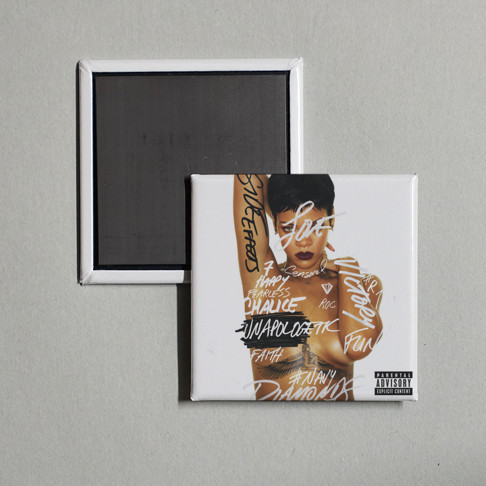 Rihanna - Unapologetic (Deluxe) Album Cover Fridge Magnet