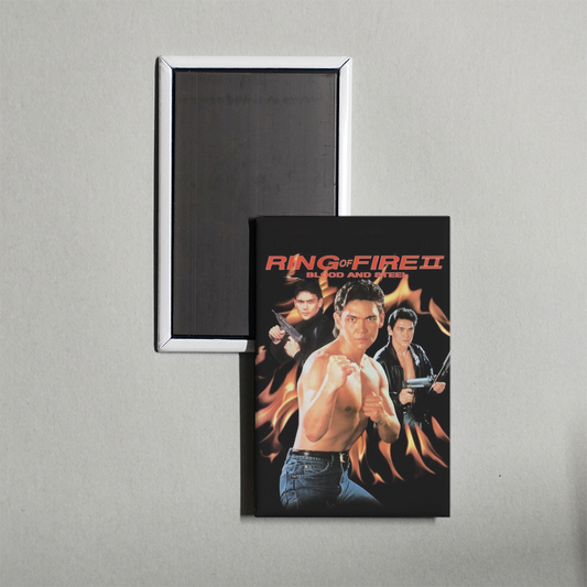 Ring of Fire II Blood and Steel Mini Movie Fridge Magnet