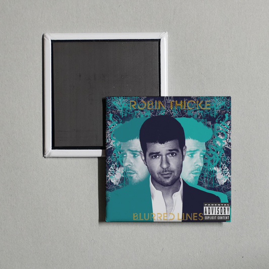 Robin Thicke - Blurred Lines (Deluxe) Album Cover Fridge Magnet