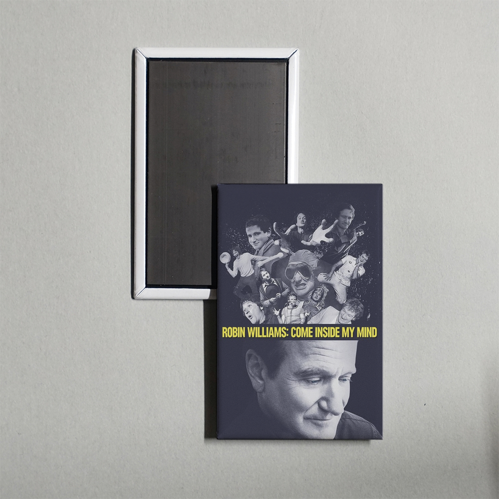 Robin Williams Come Inside My Mind Mini Movie Fridge Magnet