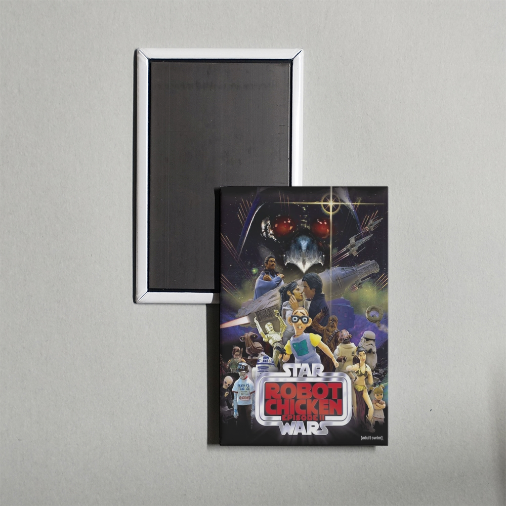Robot Chicken Star Wars Episode II Mini Movie Fridge Magnet