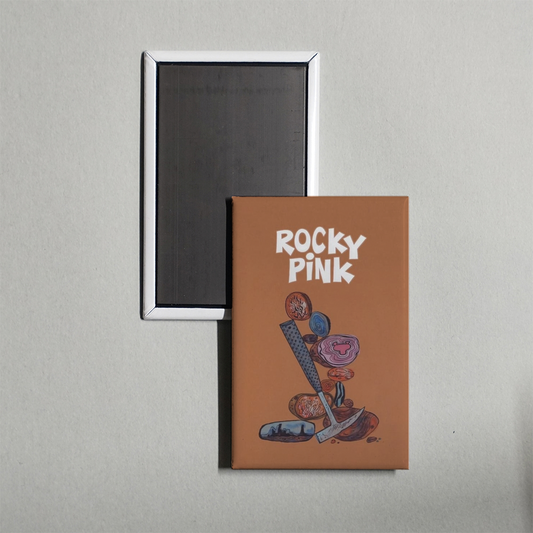 Rocky Pink Mini Movie Fridge Magnet