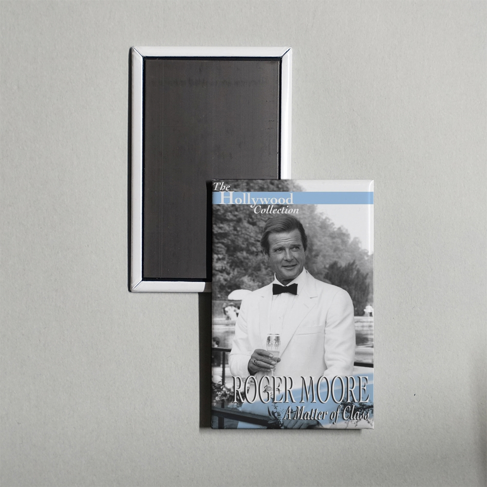 Roger Moore A Matter of Class Mini Movie Fridge Magnet