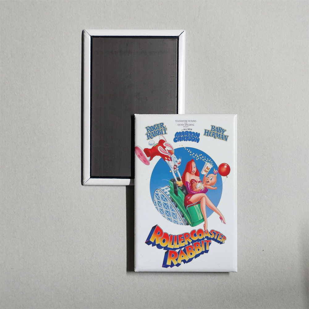 Roller Coaster Rabbit Mini Movie Fridge Magnet