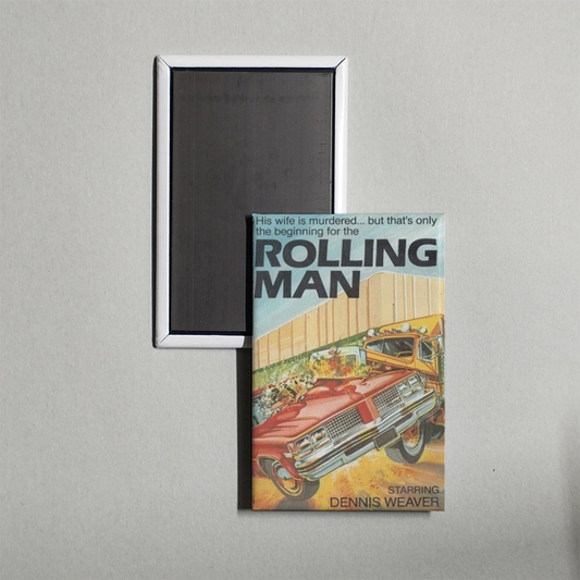 Rolling Man Mini Movie Fridge Magnet