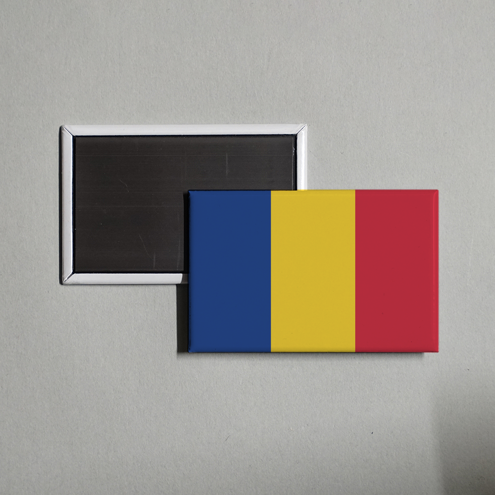 Romania Flag Fridge Magnet