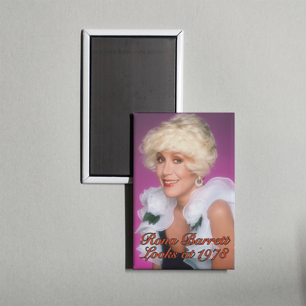 Rona Barrett Looks at 1978 Mini Movie Fridge Magnet