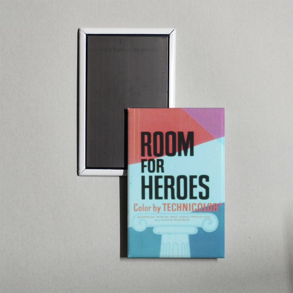 Room for Heroes Mini Movie Fridge Magnet