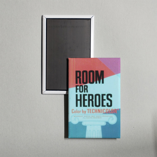 Room for Heroes Mini Movie Fridge Magnet