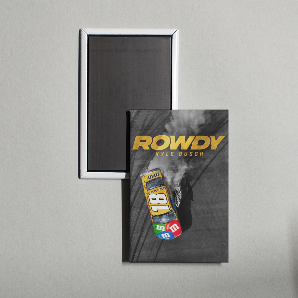 Rowdy Kyle Busch Mini Movie Fridge Magnet