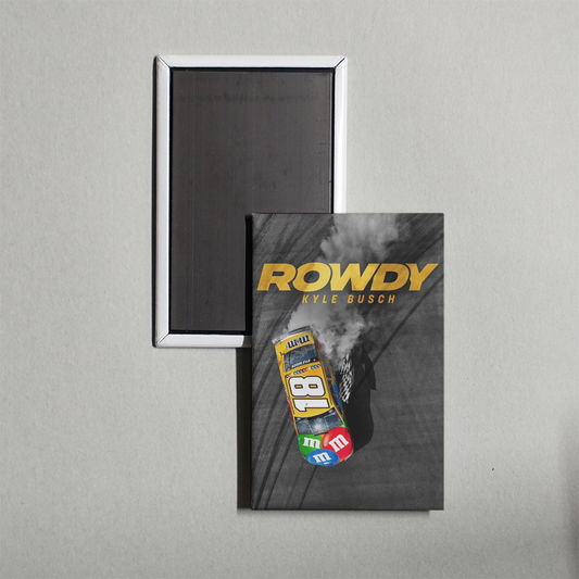 Rowdy Kyle Busch Mini Movie Fridge Magnet