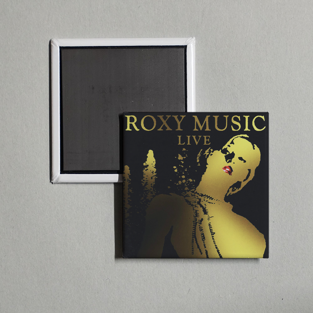 Roxy Music - Live 2001 Album Cover Fridge Magnet