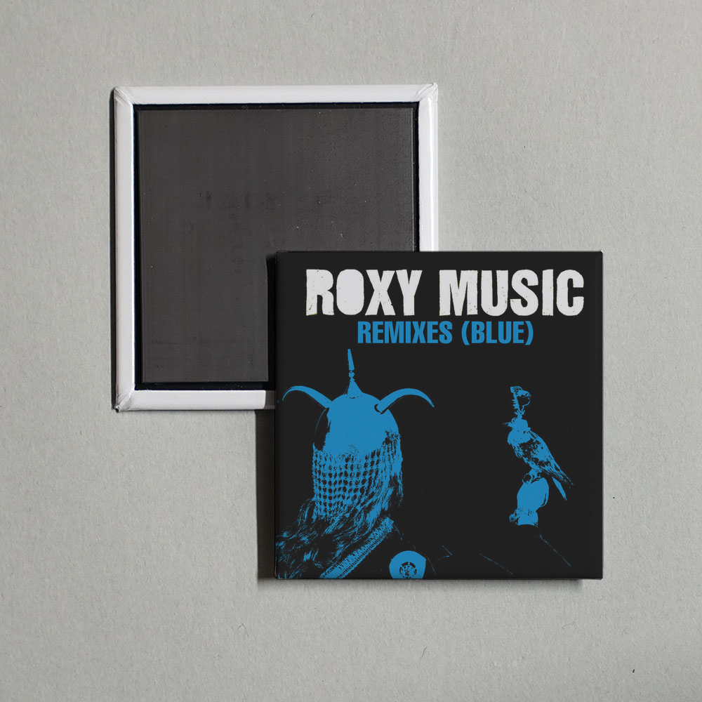 Roxy Music - Remixes (Blue) Album Cover Fridge Magnet