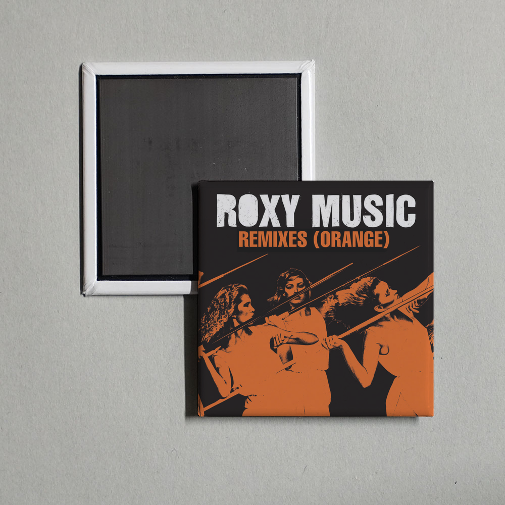 Roxy Music - Remixes (Orange) Album Cover Fridge Magnet