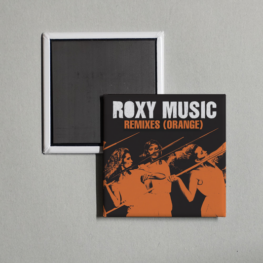 Roxy Music - Remixes (Orange) Album Cover Fridge Magnet