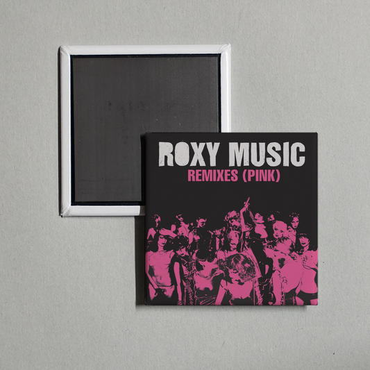Roxy Music - Remixes (Pink) Album Cover Fridge Magnet