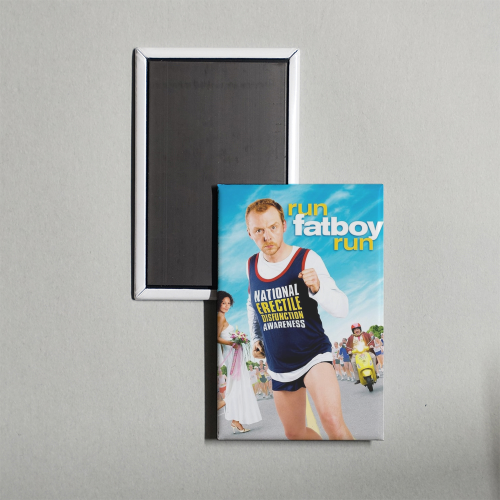 Run Fatboy Run Mini Movie Fridge Magnet