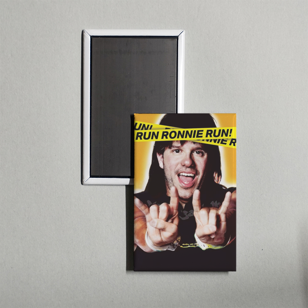 Run Ronnie Run Mini Movie Fridge Magnet