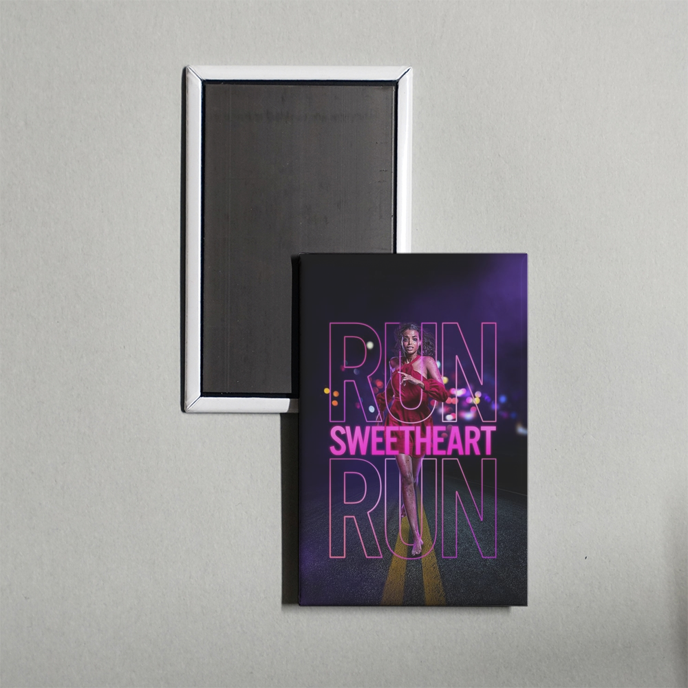 Run Sweetheart Run Mini Movie Fridge Magnet