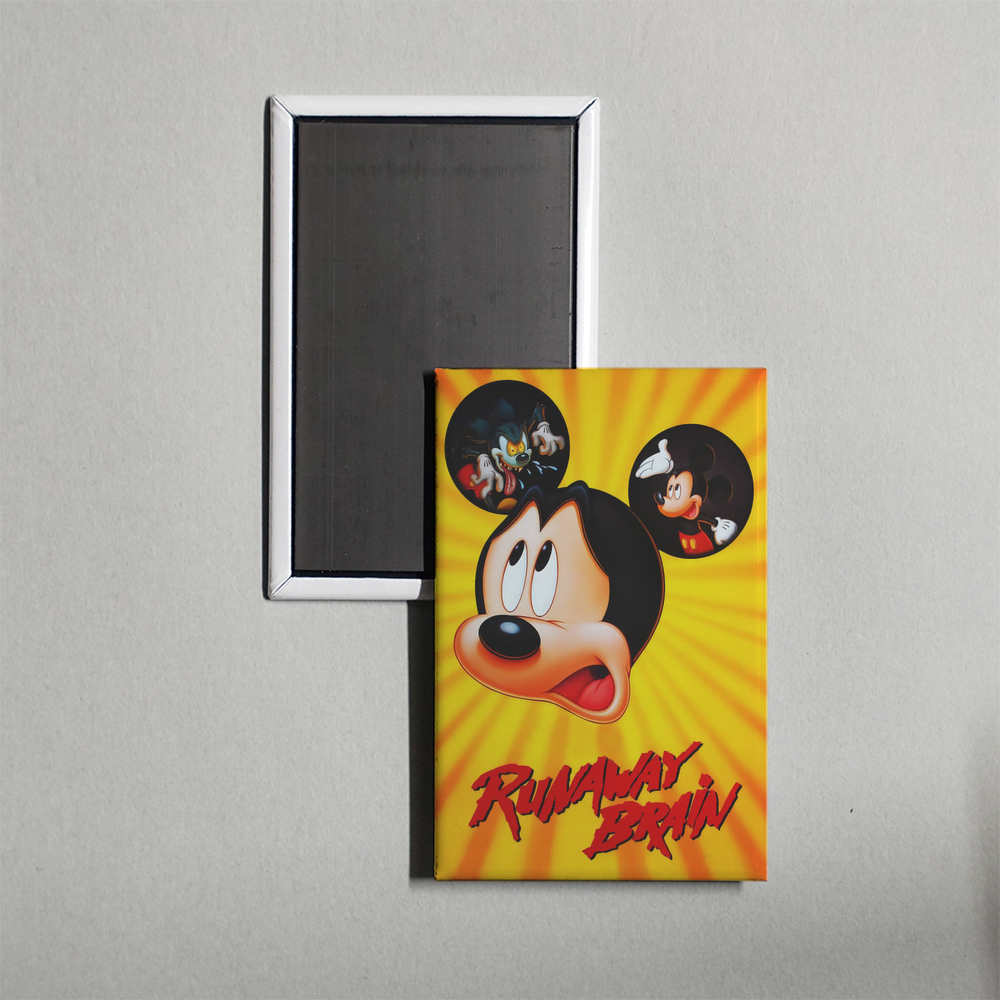 Runaway Brain Mini Movie Fridge Magnet