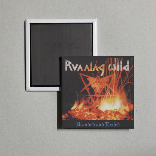 Running Wild - Branded and Exiled Album Cover Fridge Magnet