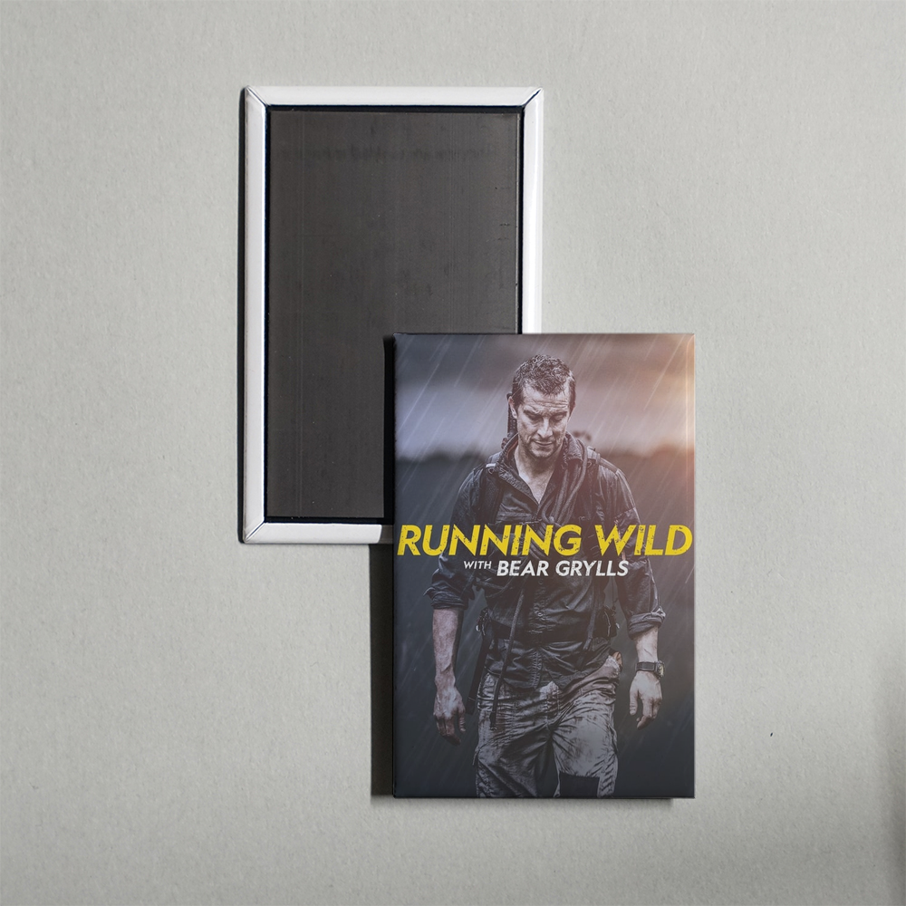 Running Wild with Bear Grylls TV Show Fridge Magnet