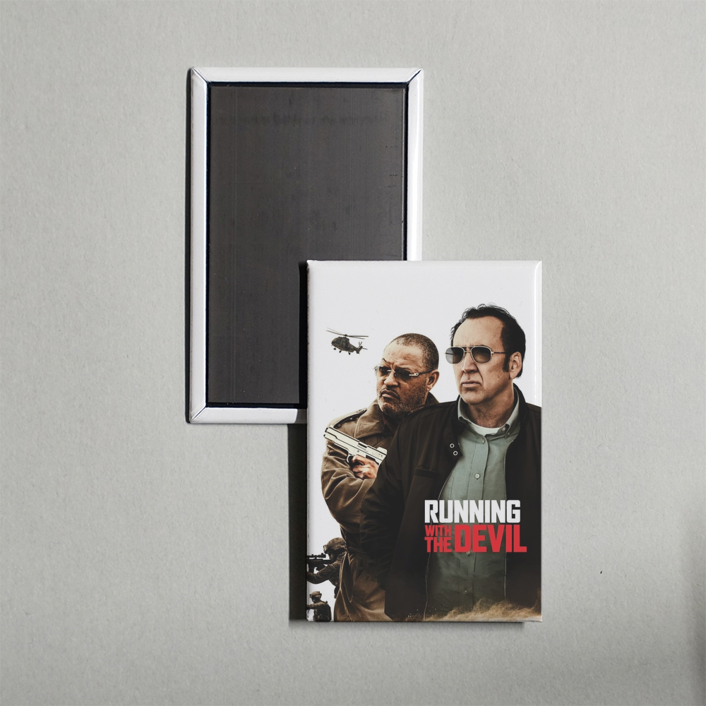 Running with the Devil Mini Movie Fridge Magnet
