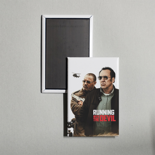 Running with the Devil Mini Movie Fridge Magnet