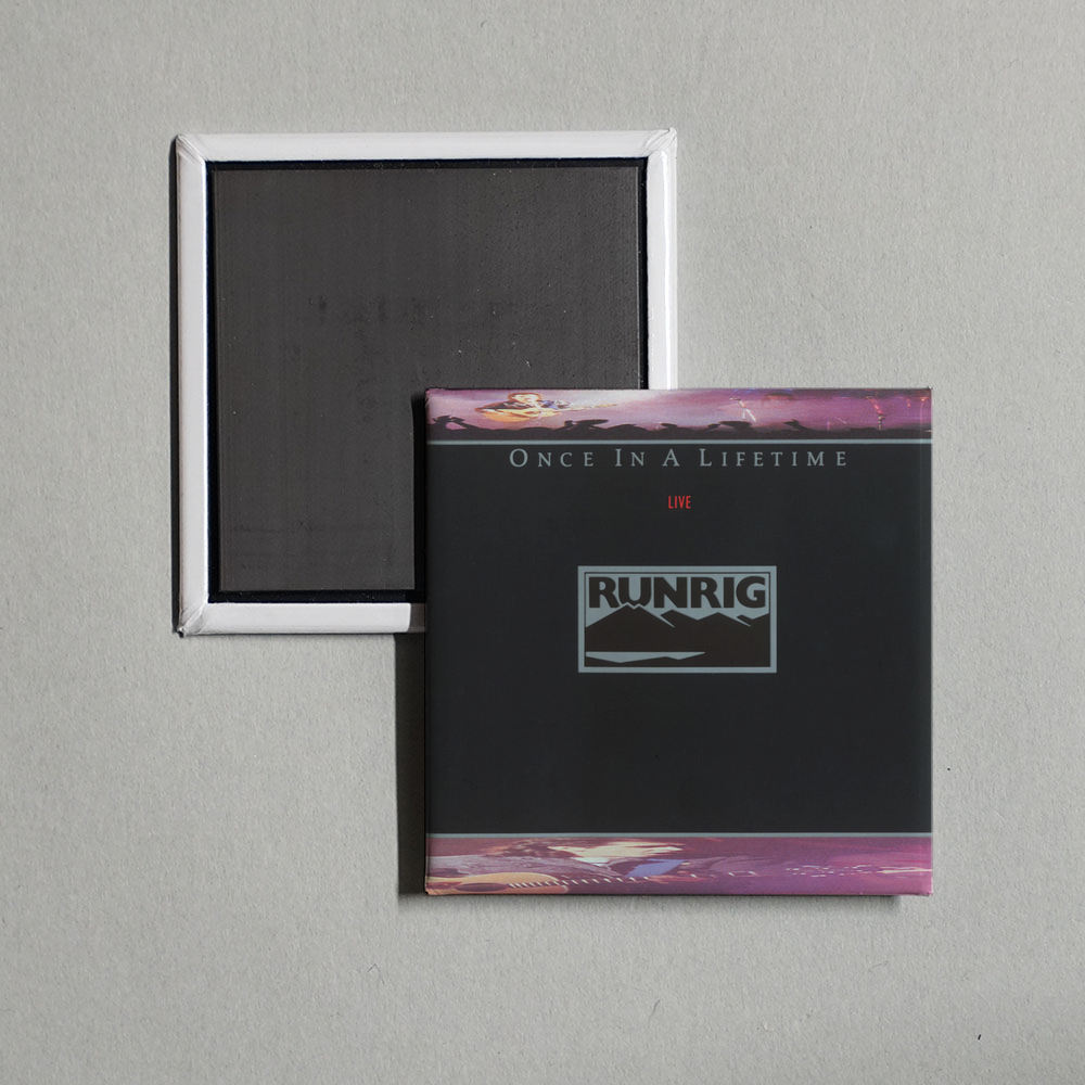 Runrig - Once in a Lifetime (Live) Album Cover Fridge Magnet