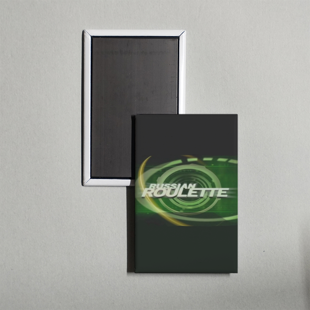 Russian Roulette TV Show Fridge Magnet
