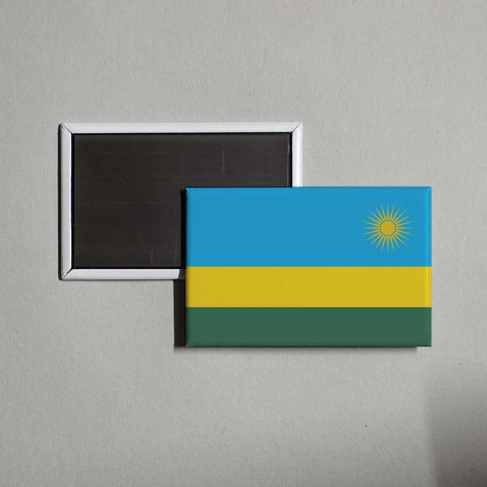 Rwanda Flag Fridge Magnet
