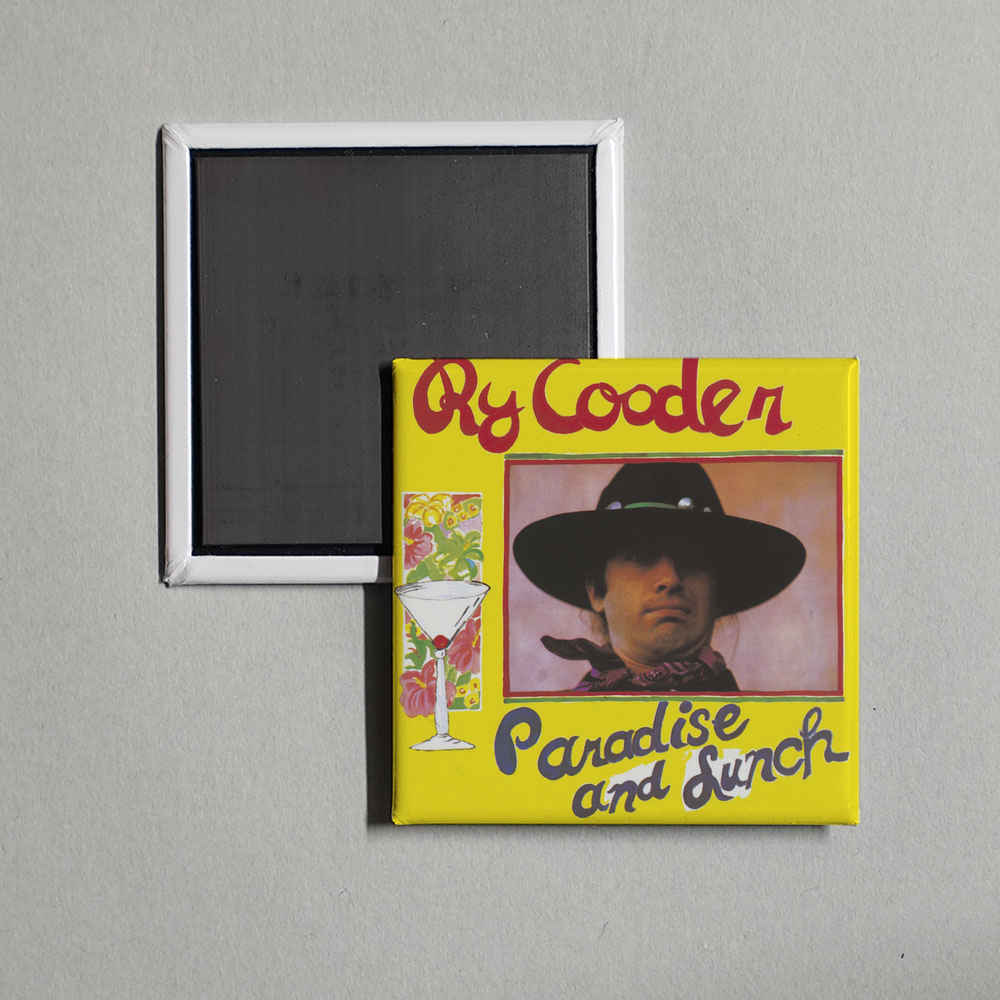 Ry Cooder - Paradise and Lunch Album Cover Fridge Magnet