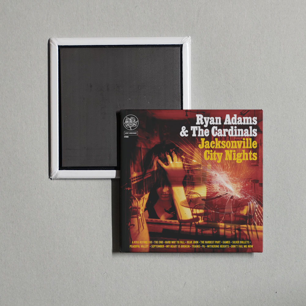Ryan Adams & The Cardinals - Jacksonville City Nights Album Cover Fridge Magnet