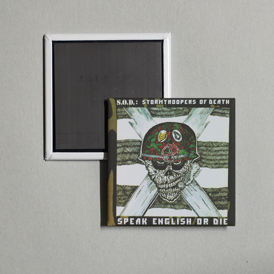 S.O.D. Stormtroopers of Death - Speak English or Die (30th Anniversary Edition) Album Cover Fridge Magnet