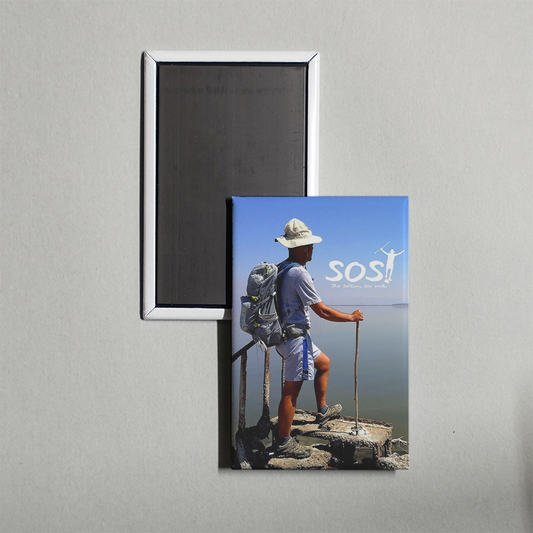 SOS The Salton Sea Walk Mini Movie Fridge Magnet