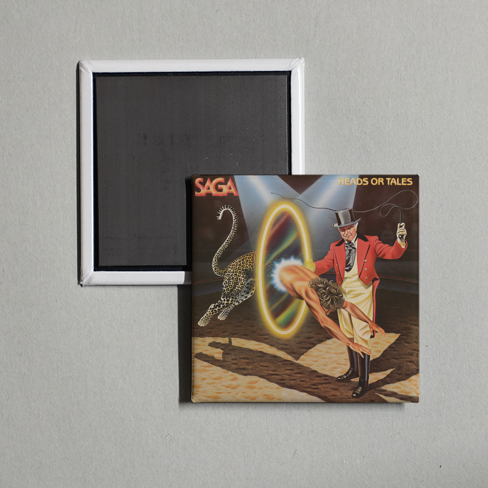 Saga - Heads or Tales Album Cover Fridge Magnet