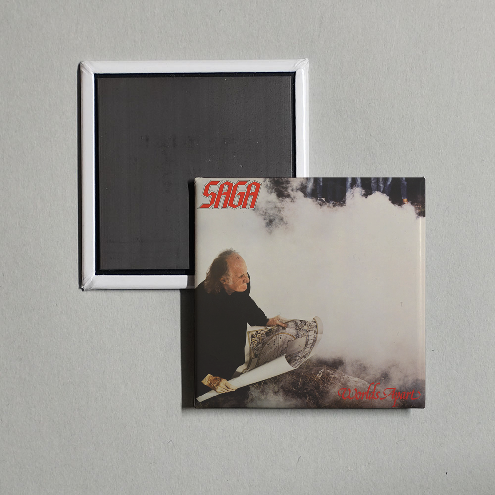 Saga - Worlds Apart Album Cover Fridge Magnet