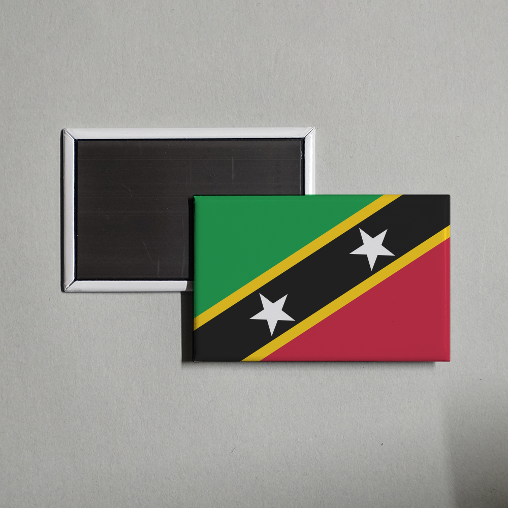 Saint Kitts and Nevis Flag Fridge Magnet