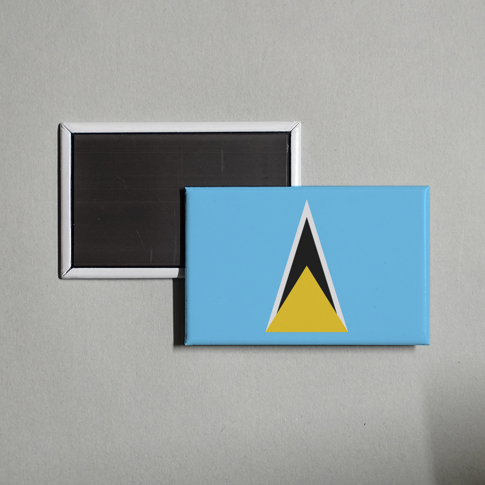 Saint Lucia Flag Fridge Magnet