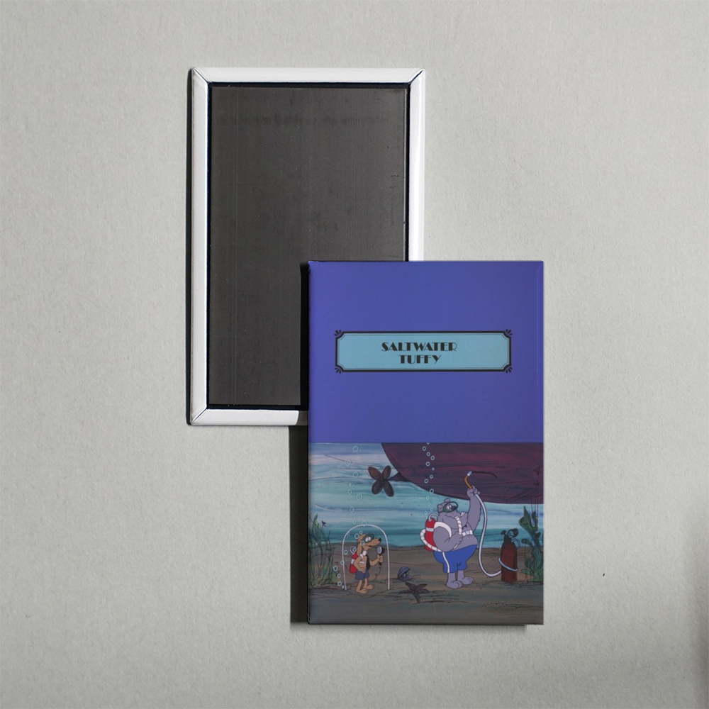 Saltwater Tuffy Mini Movie Fridge Magnet