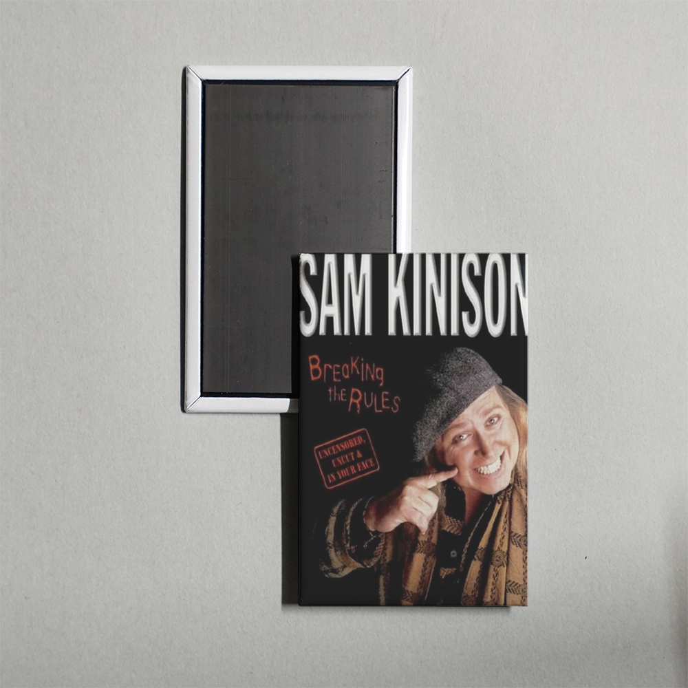 Sam Kinison Breaking the Rules Mini Movie Fridge Magnet