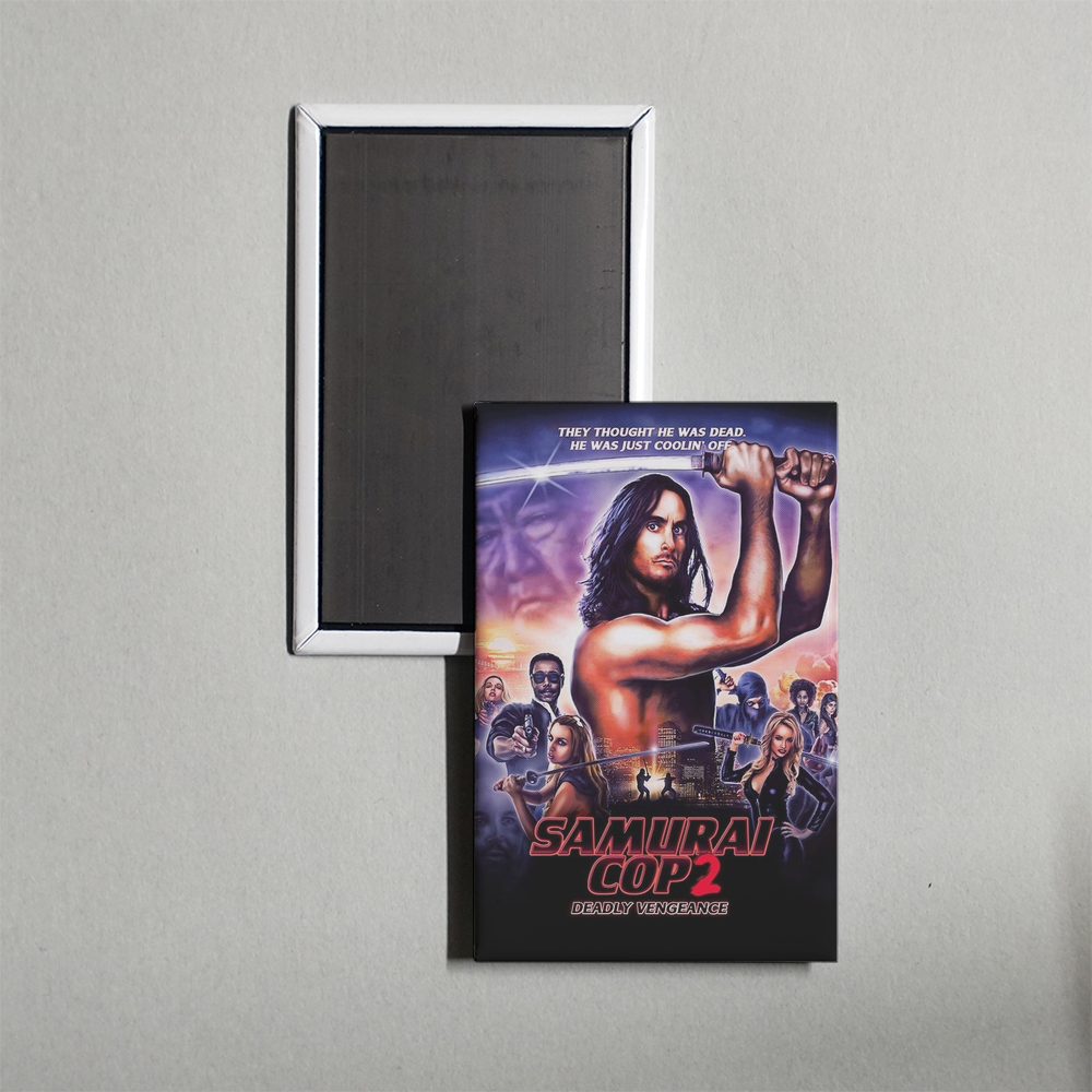 Samurai Cop 2 Deadly Vengeance Mini Movie Fridge Magnet